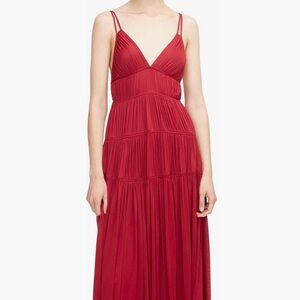Rebecca Taylor Ruched Mesh Maxi Dress NWT